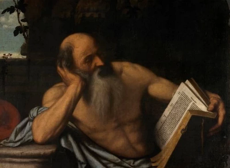 163-Alessandro Bonvicino-Moretto, san girolamo-Isola bella